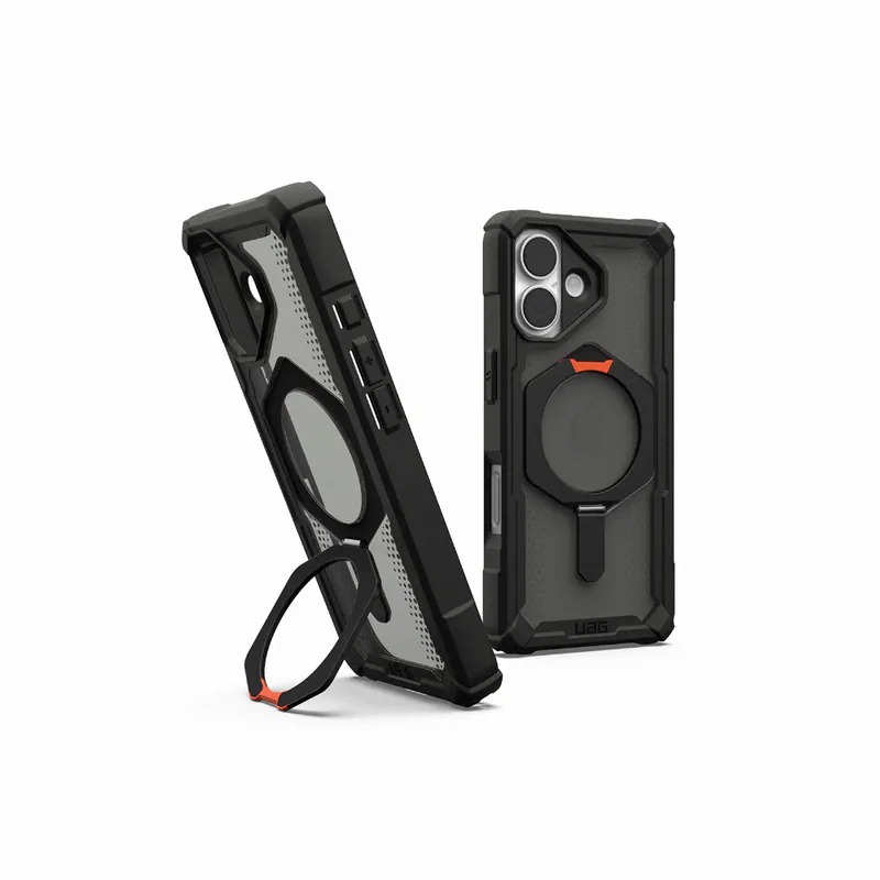 UAG-ip17 磁吸耐衝擊支架經典 透黑(黑圈) 