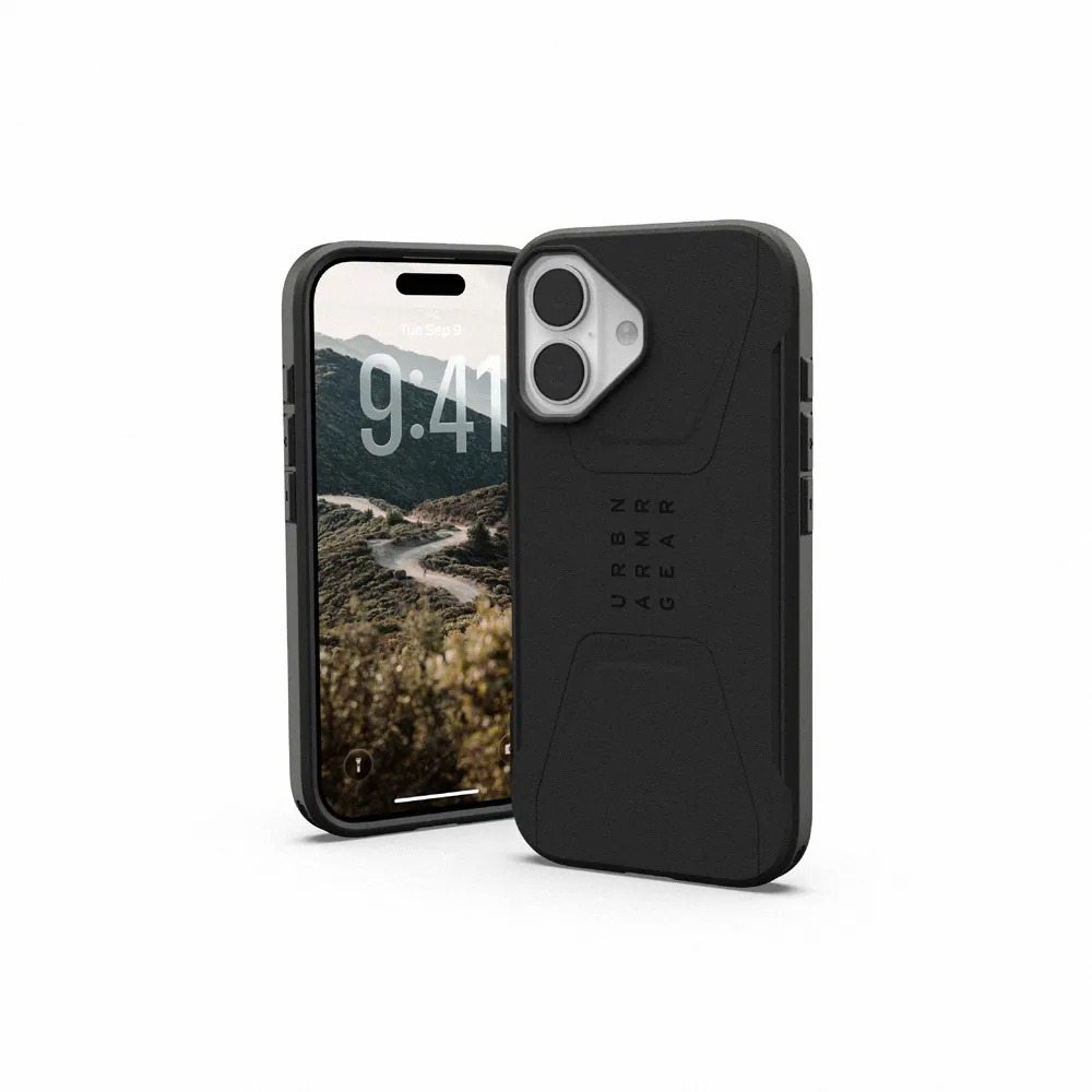 UAG-ip17 磁吸耐衝擊支架經典 透黑(黑圈)  (副本)