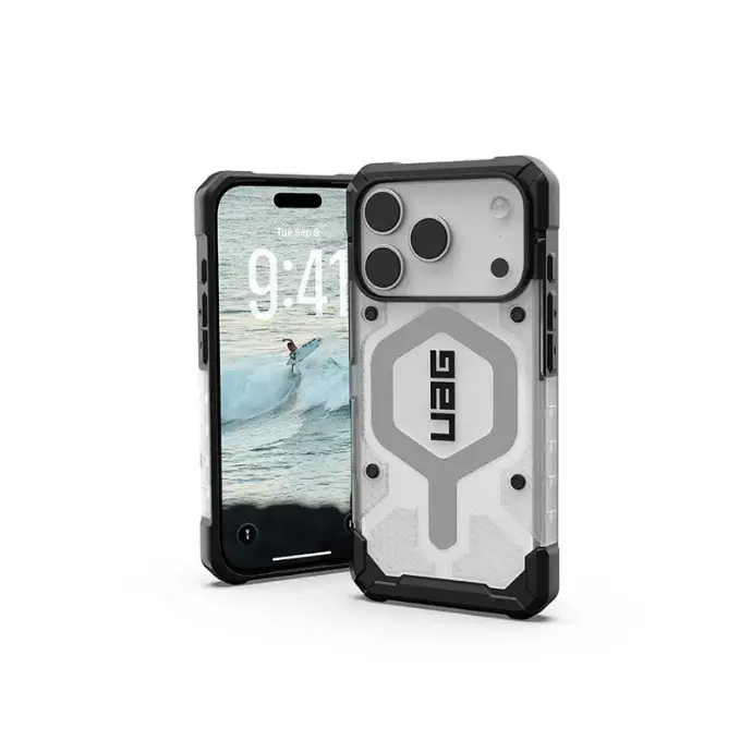 UAG-ip17 pro 磁吸耐衝擊經典 透明(灰圈) 