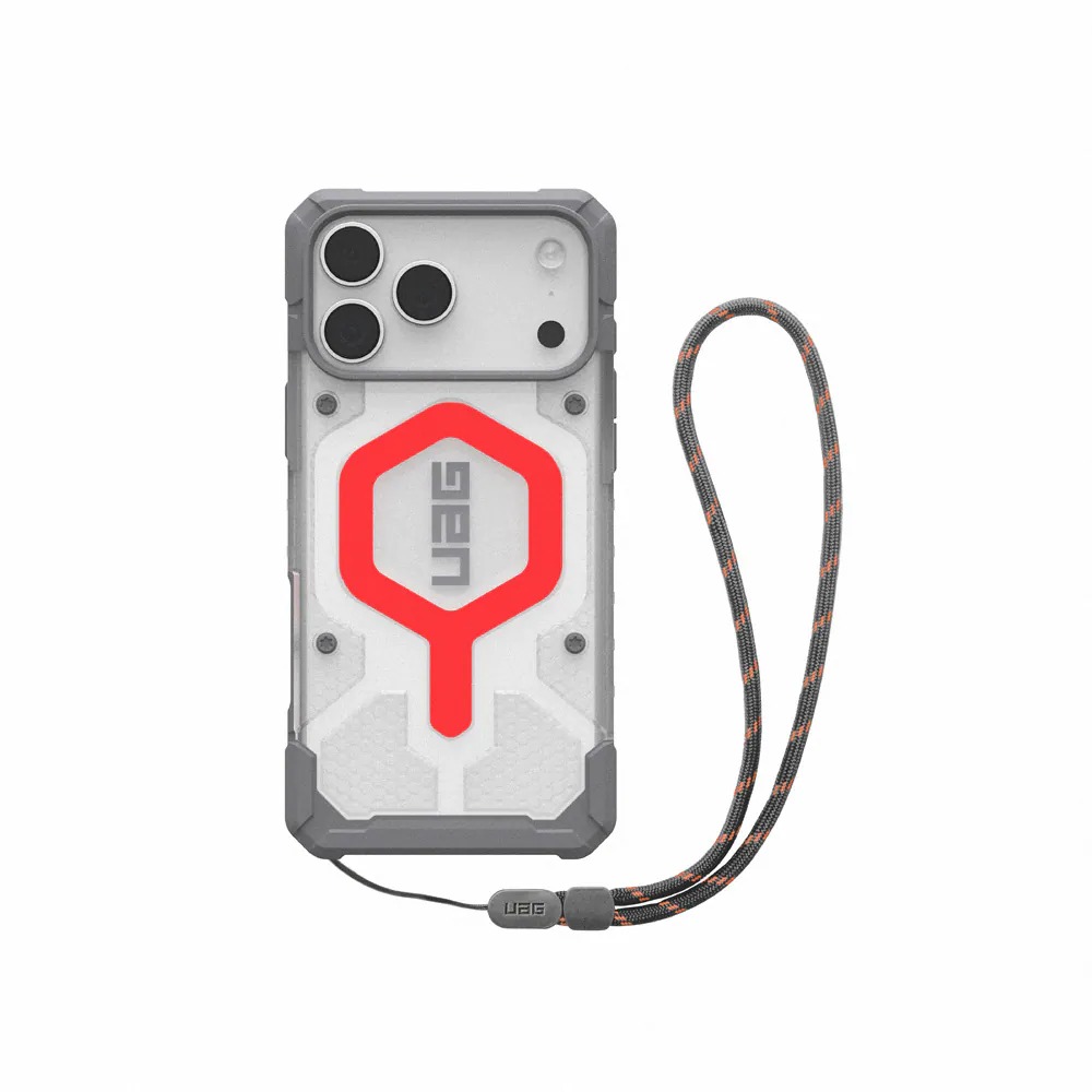 UAG-ip17 pro 磁吸耐衝擊經典 透明(霓虹圈)附手腕掛繩 