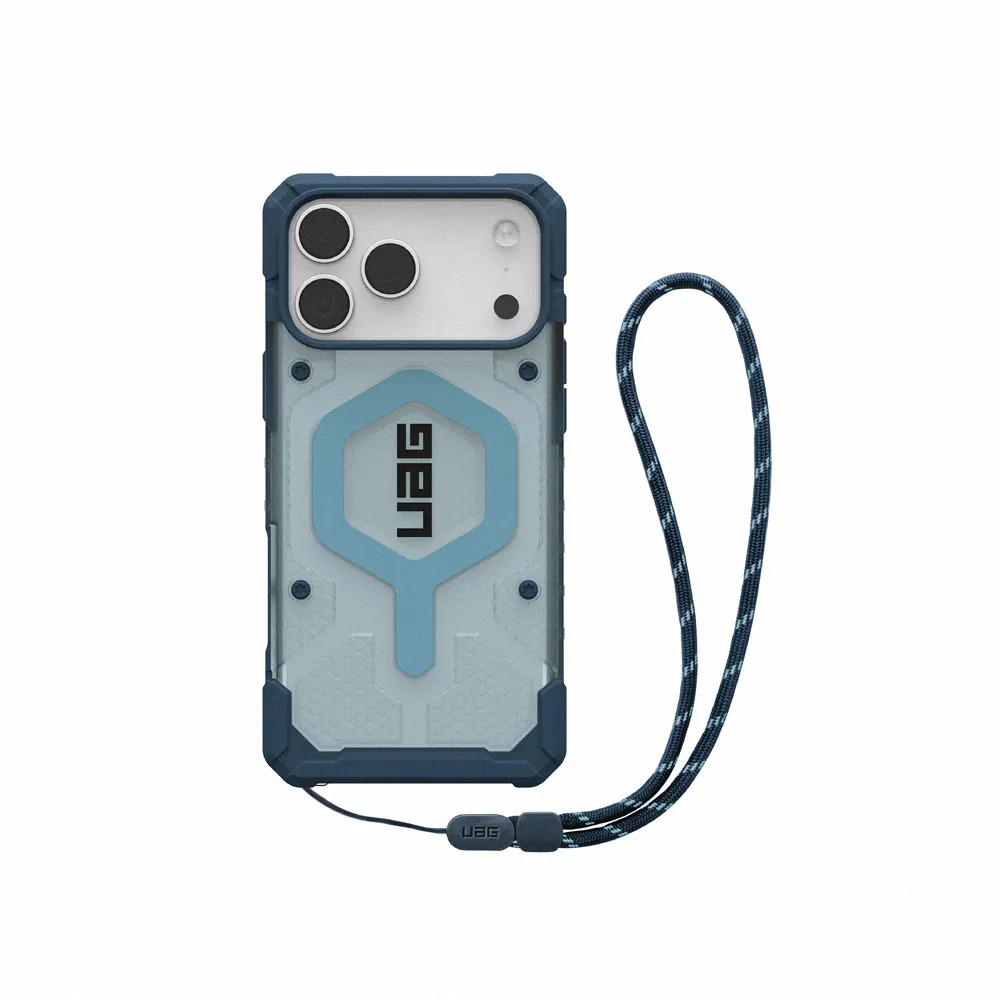 UAG-ip17 pro max 磁吸耐衝擊經典 透明(霓虹圈)附手腕掛繩  (副本)