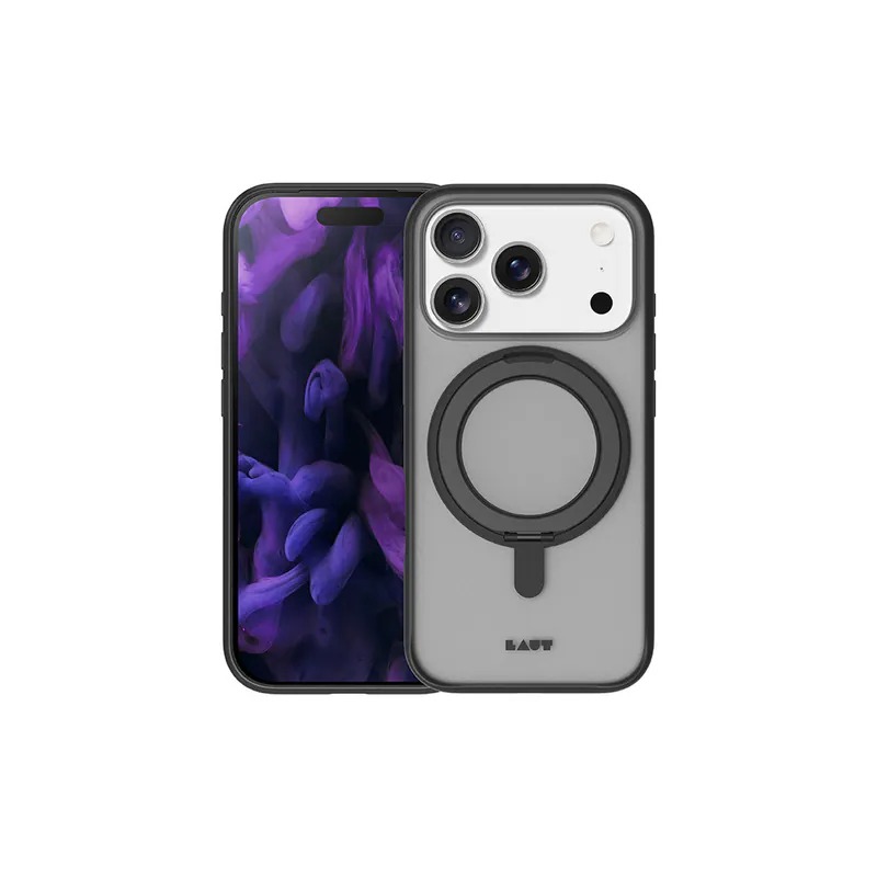 LAUT-ip17 pro 磁吸360支架簡約耐衝擊 霧奶茶  (副本)