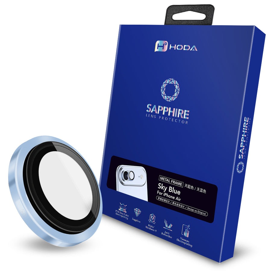 HODA-ip air 藍寶石鏡頭貼 淺藍 