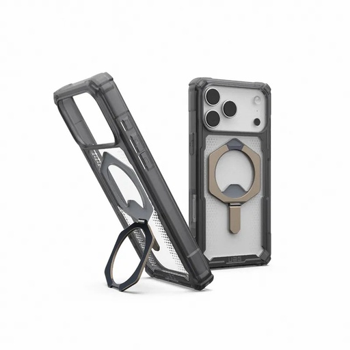 [840283922510] UAG-ip17 pro max 磁吸耐衝擊支架經典 透灰(鈦灰圈) 