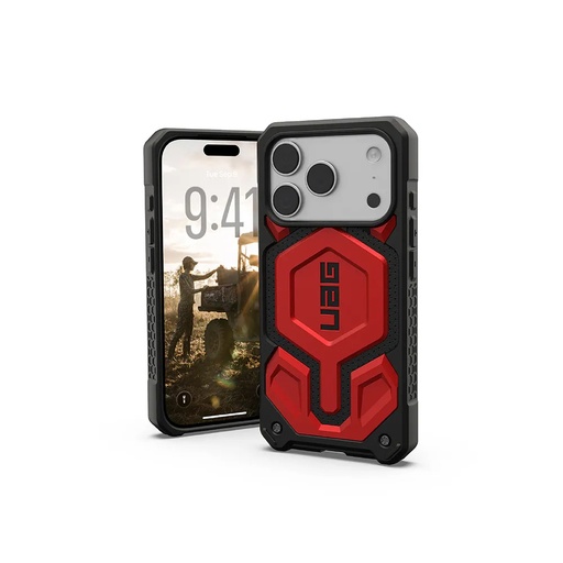 [840283922114] UAG-ip17 pro max 磁吸頂級版耐衝擊 紅金 