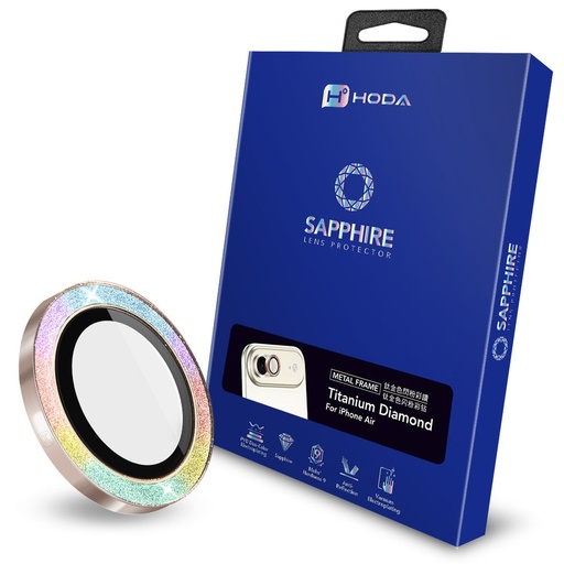[4711630740568] HODA-ip air 藍寶石鏡頭貼 鈦金彩鑽 