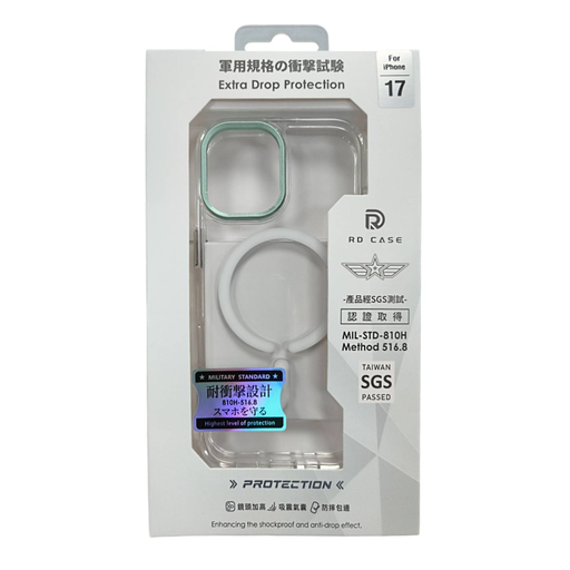 [4711530724408] RD-ip17 磁吸保護殼 紫框透明 (副本)