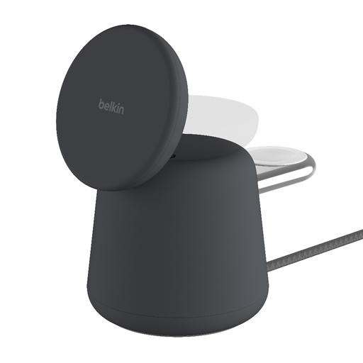 [WIZ020btH36] Belkin MagSafe 15W 2 合 1 無線充電底座-深灰